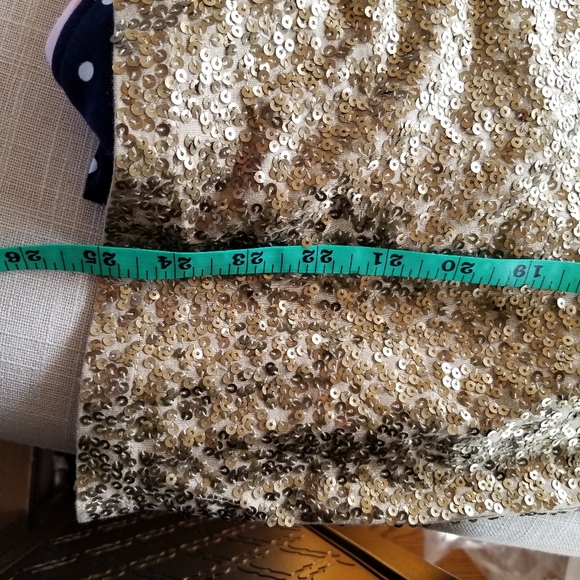 New! J Crew Gold Sequin Boatneck Top in Small - Picture 7 of 8